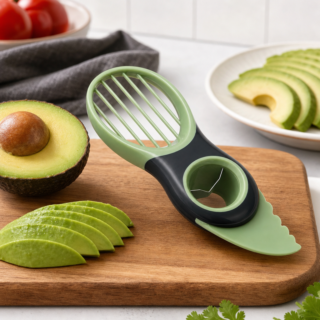 120 Pieces Green 3-in-1 Avocado Slicer and Cutter Tool, 1 Piece