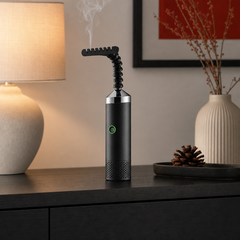 48 Pieces Cordless Electric Incense Burner, 1500mAh, 450°C Max Heat, USB-C Charging, 360° Rotatable Head