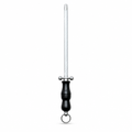 96 Pieces Knife Sharpeners Steel Rod, 10 Inch, Silver and Black, 1 Piece