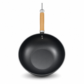 96 Pieces Non-Stick Wok Frying Pan with Wooden Handle, 28 cm