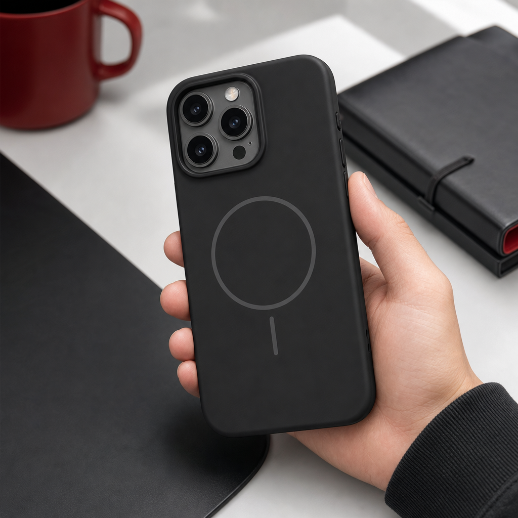 120 Pieces Phone Cases with Magnetic Ring and Raised Camera Protection for iPhone 13 Pro Max, Black