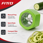 120 Pieces Manual Spiral Vegetable Slicer and Cucumber Cutter, Assorted Colour, 1 Piece
