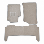 48 Pieces Carpet Car Floor Mat Set, Beige, 3-Piece Interior Protection