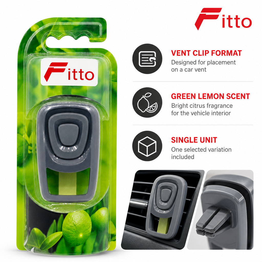 96 Pieces Car Vent Air Freshener Clip, Green Lemon Scent, Single Unit