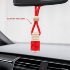 144 Pieces Hanging Car Air Fresheners, Cherry Scent, 8 x 4 x 4 cm, Single Bottle