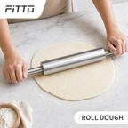 96 Pieces Stainless Steel Rolling Pin, 16.9 in / 45 cm, 1 Piece