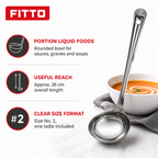 144 Pieces Stainless Steel Basting Ladle Size No. 2, 26 cm Kitchen Cooking Utensils