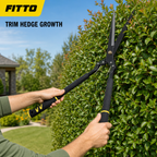 96 Pieces Long-Handle Hedge Shears, 40 cm, Black, 1 Piece