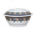 96 Pieces Melamine Serving Bowl with Lid, Decorative Pattern, 9 Inch Covered Tablewares