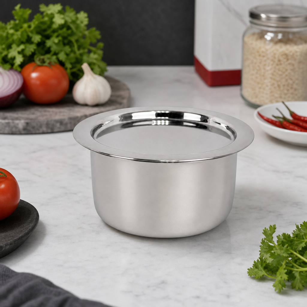 72 Pieces Stainless Steel Cooking Pan with Plain Bottom, 20 cm
