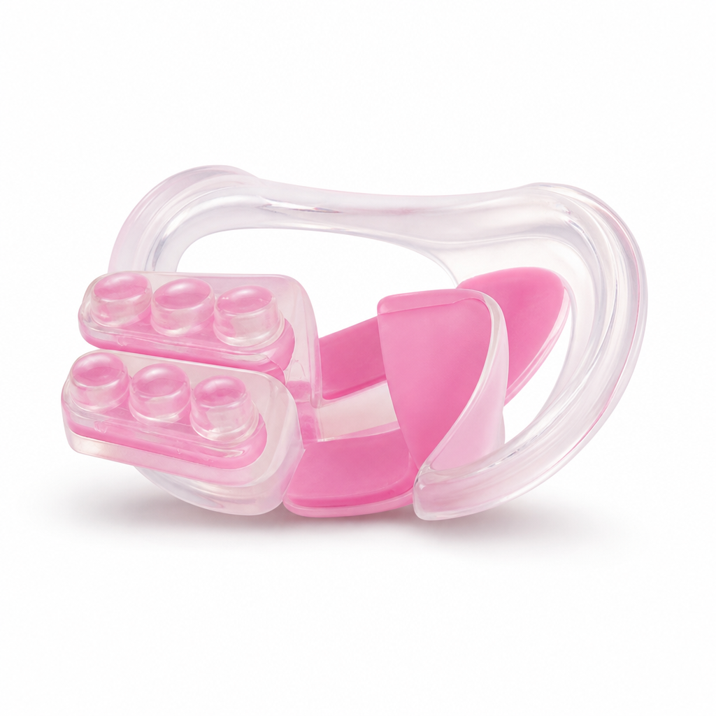 120 Pieces Nose Shaping Clips, Pink and Clear Cosmetic Facial Accessory with Bridge Support, Adjustable Pad Design, 1 Set