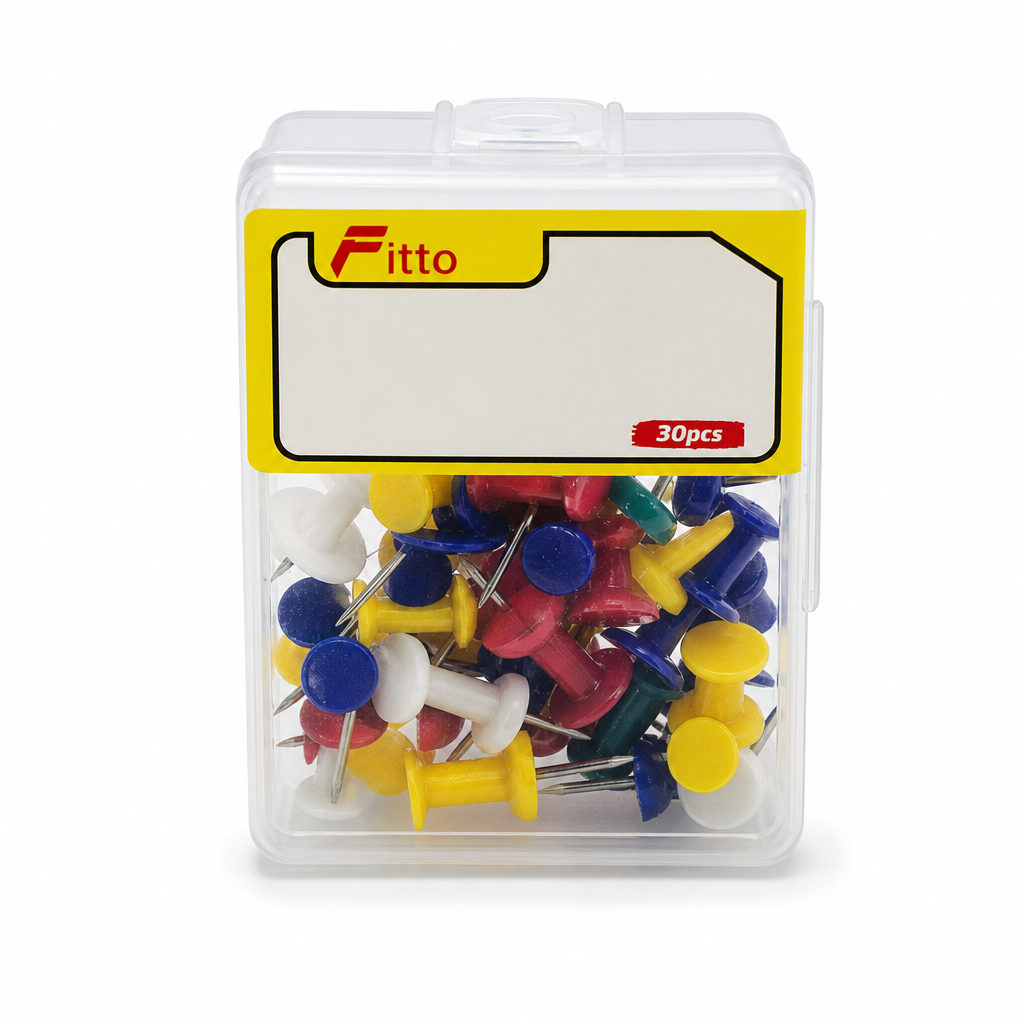 240 Pieces Push Pins, Assorted Colours, 30 Pieces with Clear Storage Box