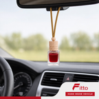 96 Pieces Hanging Bottle Car Air Fresheners, Vanilla Scent, Corded Interior Accessory