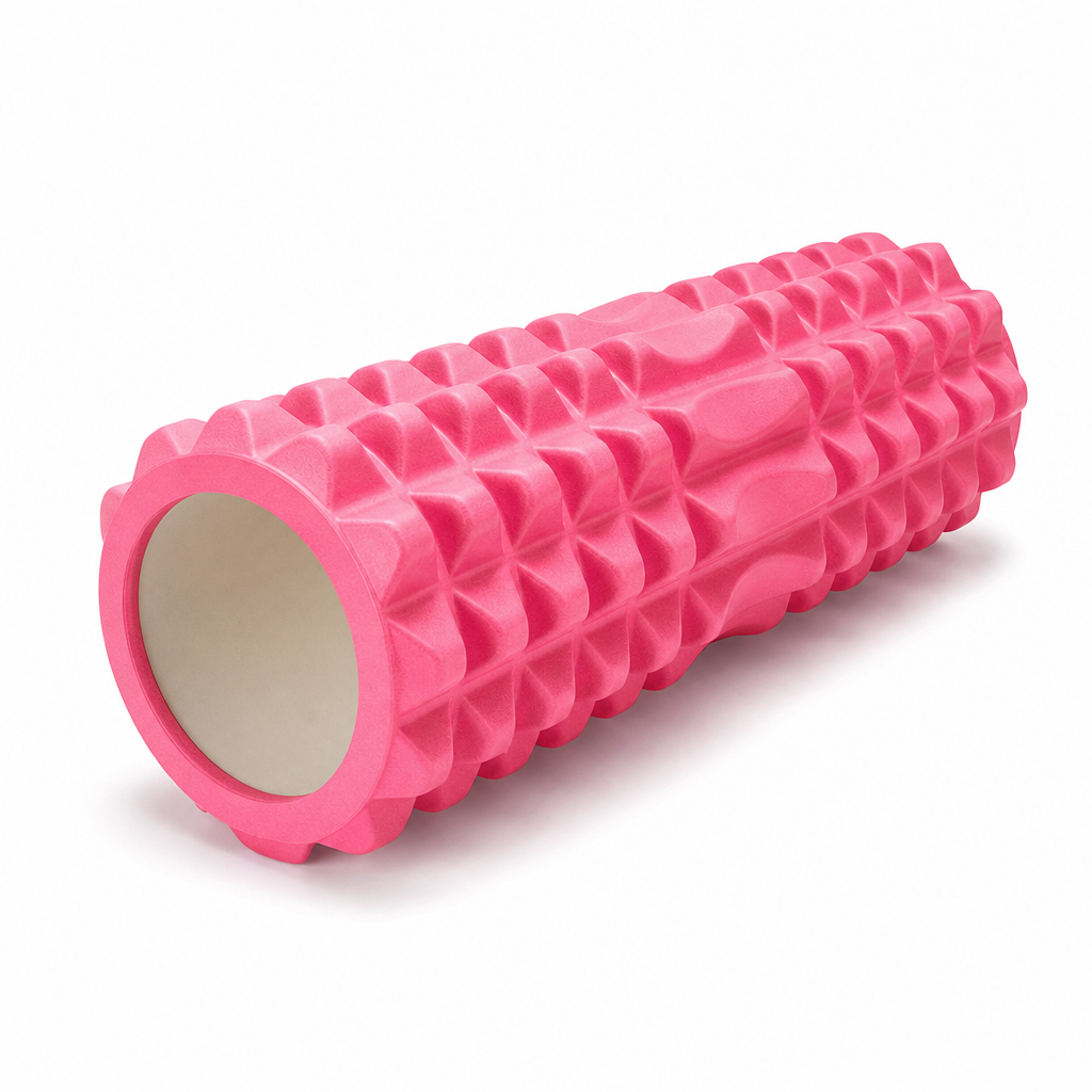 72 Pieces Textured Foam Rollers, 44 cm, Pink