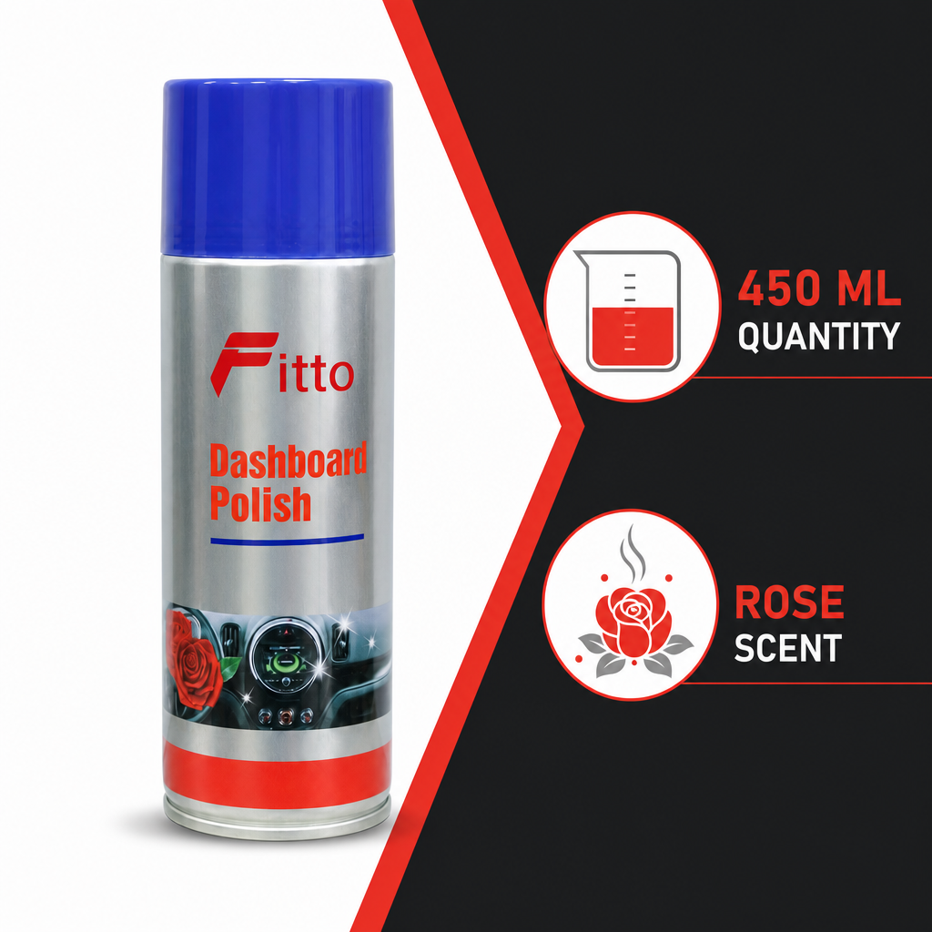 120 Pieces Dashboard Polishes, Rose Scent, 450 ml