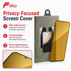 144 Pieces Privacy Screen Protectors for iPhone 13 Pro Max, Tempered Glass with 9H Hardness