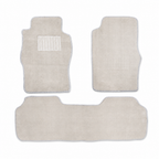 48 Pieces Carpet Car Floor Mat Sets, Beige, 3-Piece Vehicle Interior Floor Covering