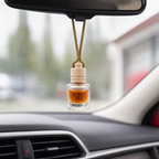 96 Pieces Hanging Bottle Car Air Fresheners, Vanilla Scent, Corded Design