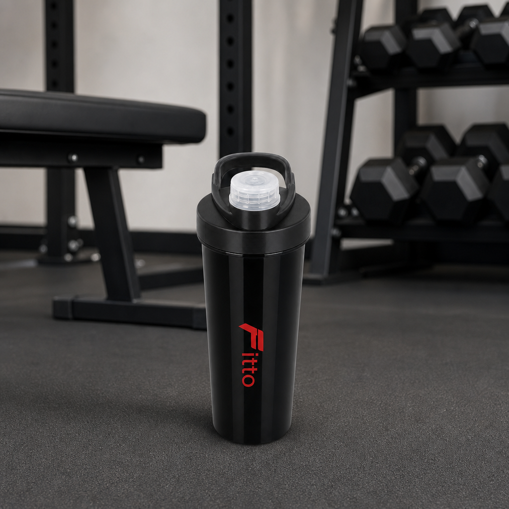 96 Pieces Sports Water Bottles, Black Bottle with Screw Cap and Carry Handle, 27 x 10 x 10 cm