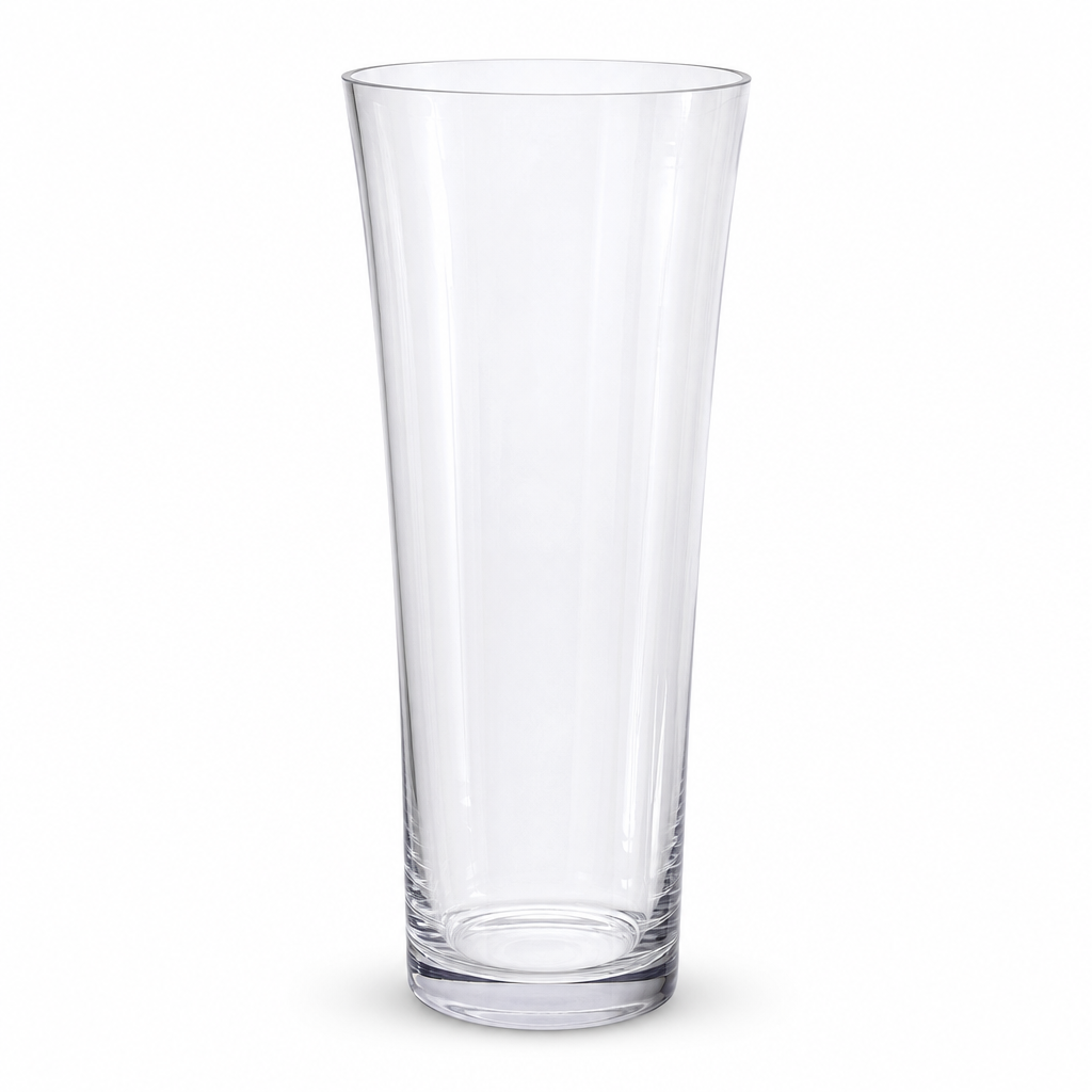 48 Pieces Tall Clear Glass Decorative Vase, Flared Rim, 60 cm