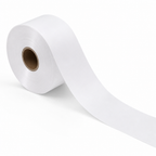 96 Pieces White Satin Plastic Ribbon Roll, 4.8 cm Wide x 80 yd, Decorative Ribbon for Crafts and Wrapping