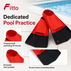 60 Pieces Swimming Fins for Training, Enclosed Foot Pockets, Size S EU 35–36