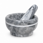72 Pieces Mortar and Pestles Set, Grey Natural Stone Grinder for Spices and Herbs, 1 Piece, 24 x 20 x 14 cm