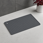96 Pieces Rectangular Silicone Mats, Dark Grey Grid Surface, 30 x 20 x 1 cm, 1 Piece