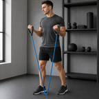 96 Pieces Resistance Bands with Handles, Toning Tube for Strength Workouts, Large Blue