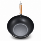 72 Pieces Non-Stick Wok Frying Pan with Wooden Handle, 30 cm