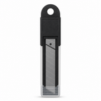 144 Pieces Utility Knife Replacement Blades, 18 mm x 100 mm, Black/Silver, 1 Pack