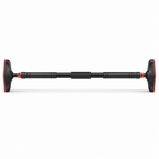 60 Pieces Adjustable Doorway Pull-Up Bar, 90–120 cm, Black and Red
