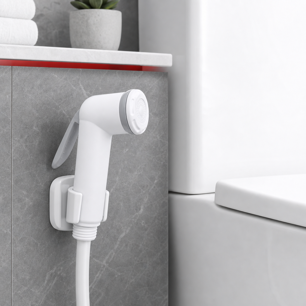 120 Pieces Handheld Bidet Sprayer Heads, White Bathroom Shattaf Nozzle, 1 Piece