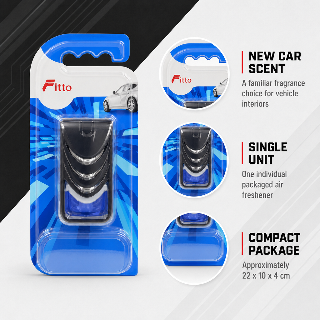 96 Pieces Car Air Fresheners, New Car Scent, Blue Hanging Fragrance for Vehicle Interior