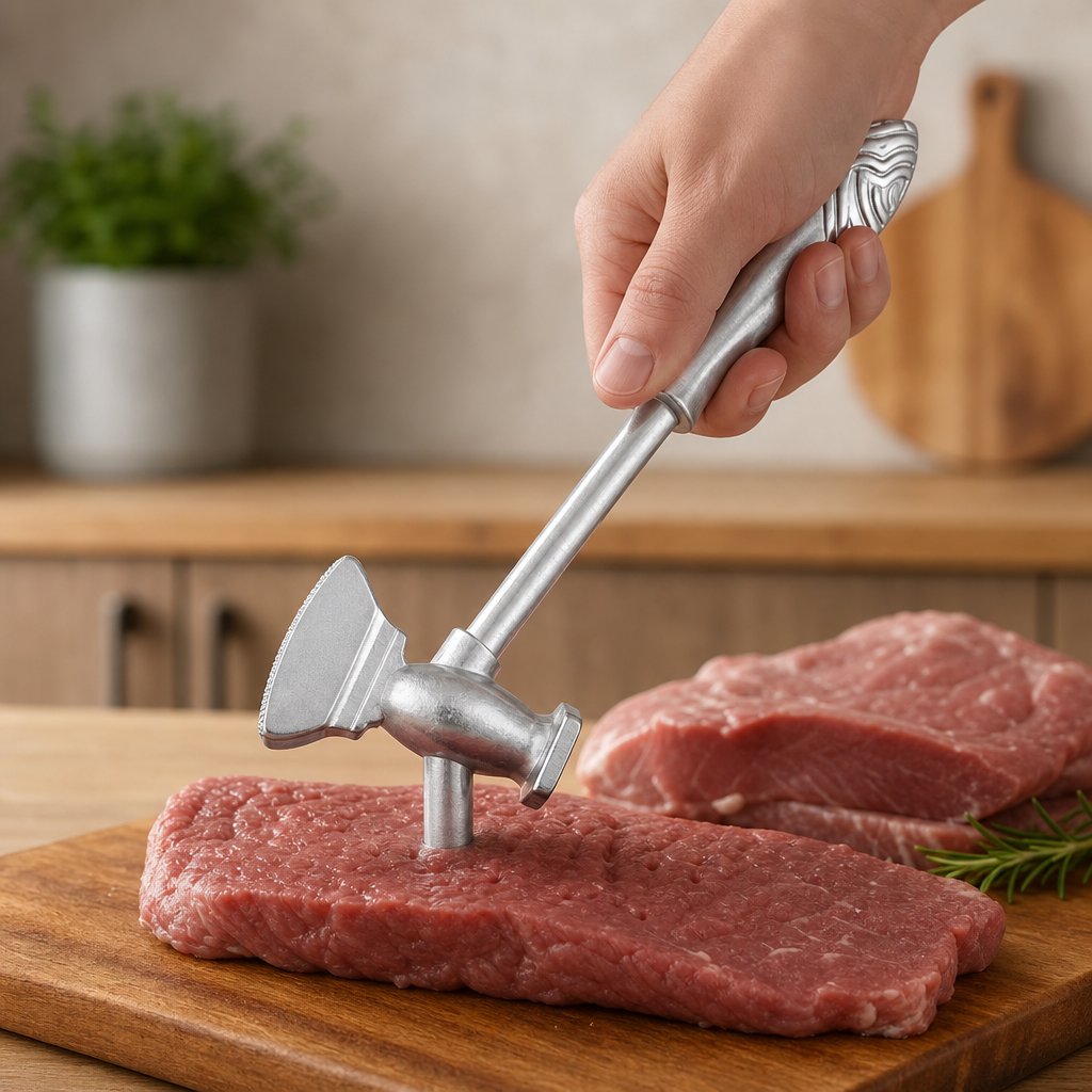 96 Pieces Aluminium Meat Tenderizer and Stainless Steel Chopper, 27 x 12 cm, 1 Piece