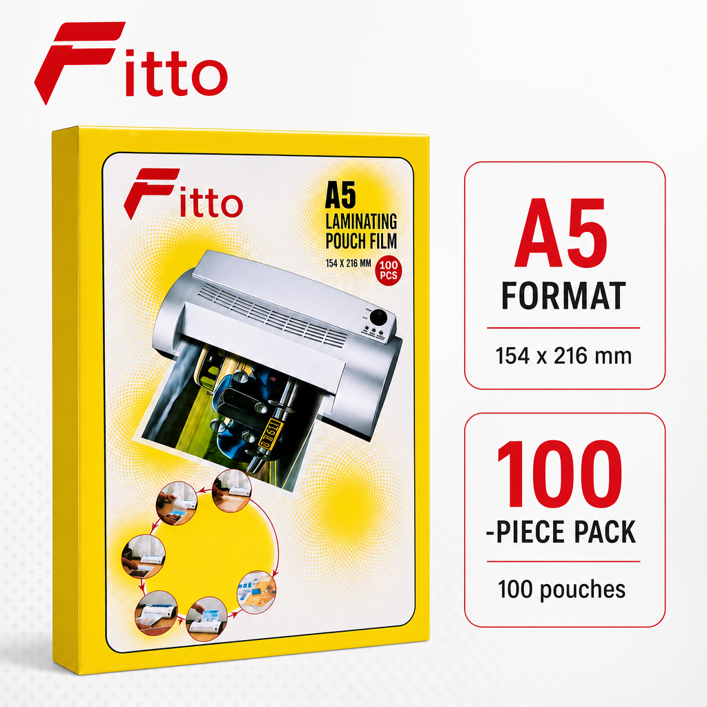 96 Pieces A5 Laminating Pouch Films, 154 x 216 mm, 100-Pack for Document Protection