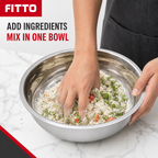 120 Pieces Stainless Steel Mixing Bowls, 1600 ml, 22 x 6.5 cm, Single Piece