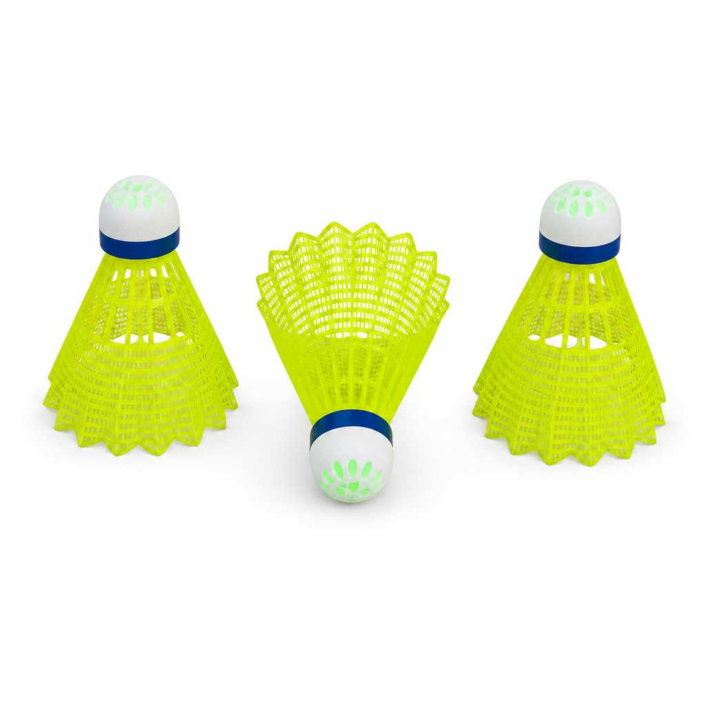 96 Pieces LED Shuttlecock Pack, 3-Piece Glow in the Dark Badminton Birdies for Evening Play