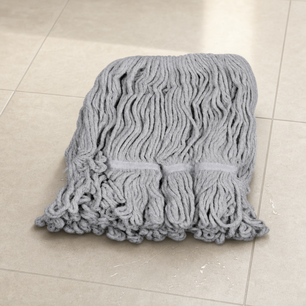96 Pieces Cotton Mop Refill 300 g, Grey Floor Cleaning Head Without Handle