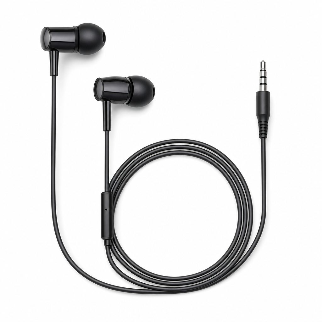 240 Pieces Wired Stereo Headset with Inline Microphone, 3.5mm AUX Connector, Single Unit