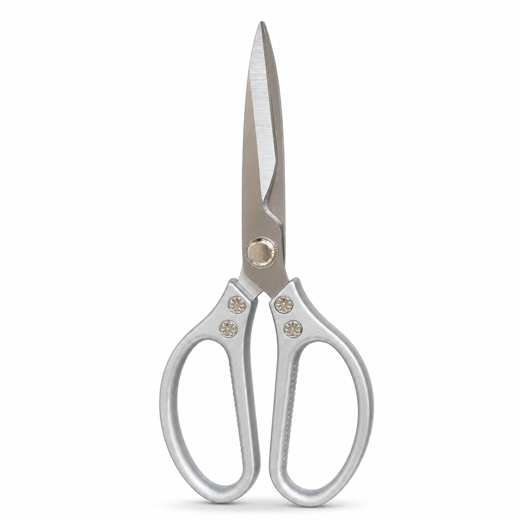 72 Pieces Kitchen Scissorses, Heavy-Duty 22 cm Manual Cutting Shears, Silver/Grey, 1 Piece