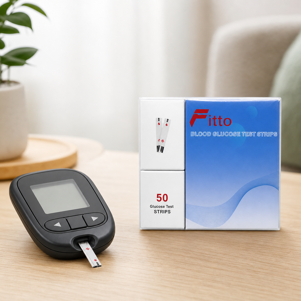 72 Pieces Blood Glucose Test Stripses for Compatible Meter, 1 Pack