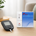 72 Pieces Blood Glucose Test Stripses for Compatible Meter, 1 Pack