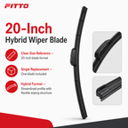 96 Pieces Hybrid Windshield Wiper Blades, 20 Inch, Single Blade
