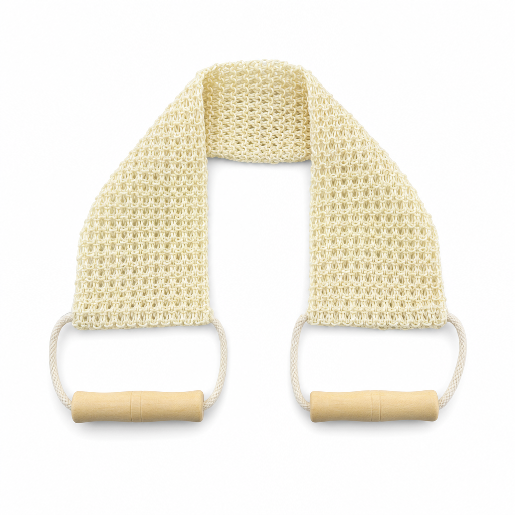 144 Pieces Long Bath Back Scrubber with Wooden Handles, Off-White, 10 x 50 cm, 1 Piece