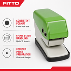 120 Pieces One-Hole Paper Punches, 6 mm Punch Size, 12-Sheet Capacity, Assorted Colour, 1 Piece