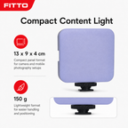 96 Pieces LED Video Light AY-49 for Camera and Mobile Photography, Compact Rectangular Panel