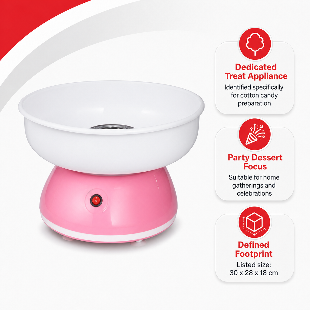 48 Pieces Electric Cotton Candy Makers, Pink and White, 1 Unit