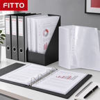 96 Pieces Clear A4 Sheet Protectors, 100 GSM, 11-Hole Punched, 100 Sheets for Filing and Presentations