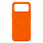 120 Pieces Silicone Magnetic Phone Cases with Raised Camera Protection, Orange
